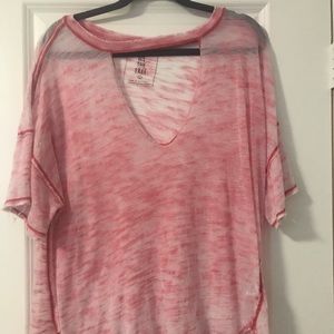 Free People- We the Free Jordan neck cut out tee